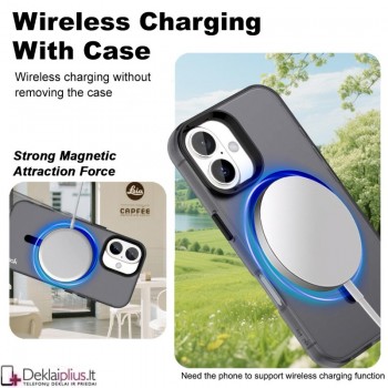 Imak smūgiams atsparus dėklas su magsafe - pilkas (Apple Iphone 17) Imak smūgiams atsparus dėklas su magsafe - pilkas (Apple Iphone 17)